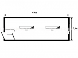 Блок-контейнер 6м жилой для строительных объектов в Калаче-на-Дону